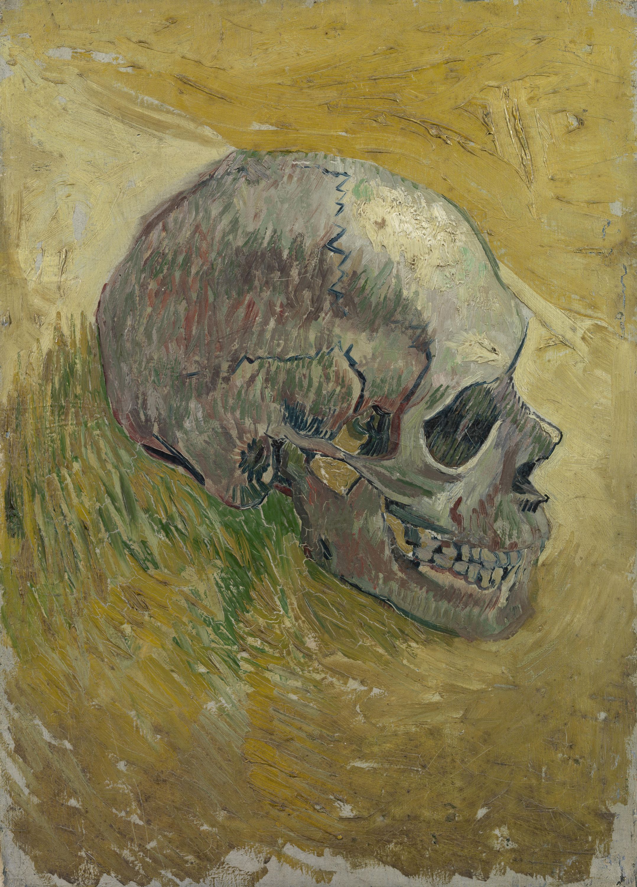 Картина Ван Гога Череп 1887-1888